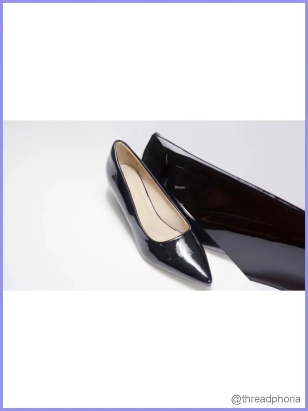 Women's Pointed Toe Kitten Heel PU Pumps - Comfortable Party Work Shoes